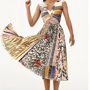 Anthropologie Geisha Designs Jacinta Pleated Dress